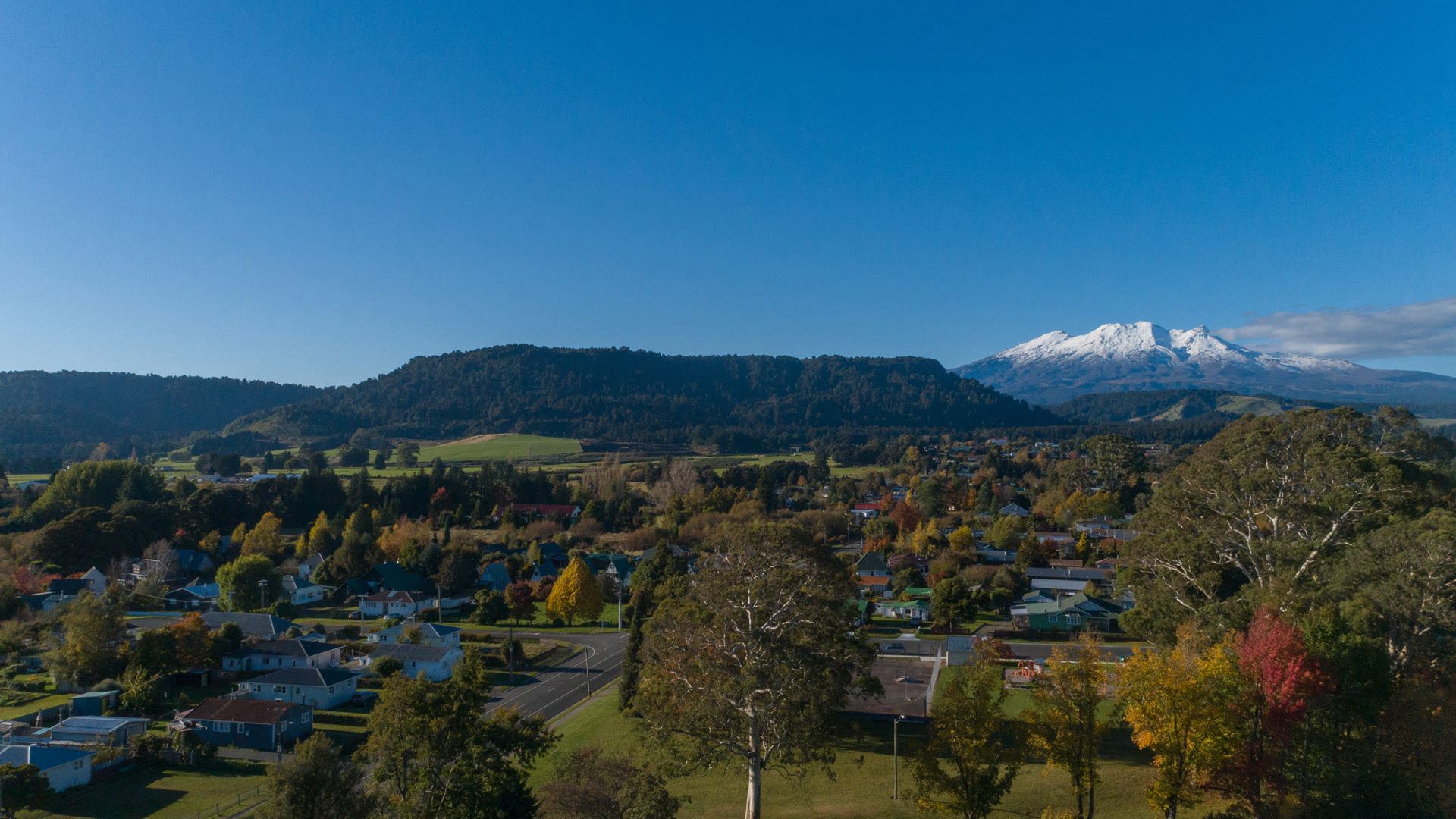 Ohakune Township Map Maps Visit Ruapehu